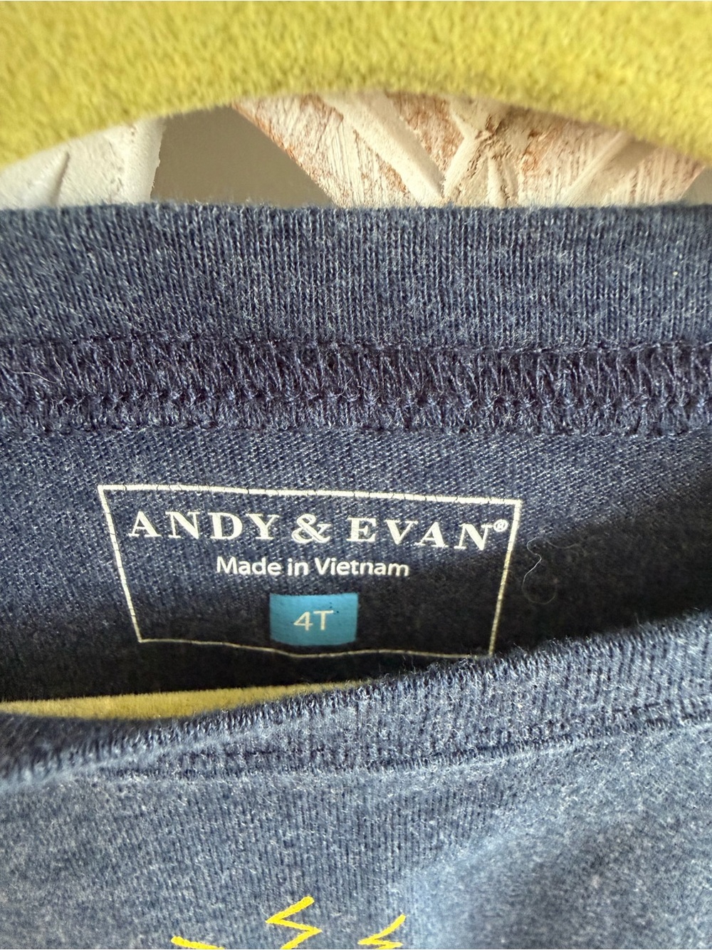 Andy & Evan Boys Robot Graphic T-Shirt Size 4T Navy - Picture 2 of 4
